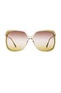 view 1 of 3 Square Sunglasses in Orange, Gold, & Yellow