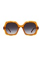 view 1 of 3 Square Sunglasses in Orange