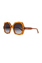 view 2 of 3 Square Sunglasses in Orange