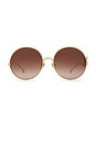 view 1 of 3 LUNETTES DE SOLEIL ICONIC in Gold & Brown