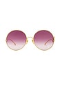 view 1 of 3 Chlo? Iconic Sunglasses in Gold & Red