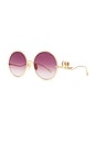 view 2 of 3 Chlo? Iconic Sunglasses in Gold & Red