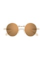 view 1 of 3 Round Sunglasses in Red Brown