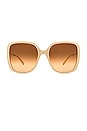 view 1 of 3 Elys Square Sunglasses in Ivory