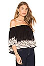 view 1 of 5 Brazilian Night Top in Black & Blush