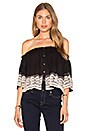 view 2 of 5 Brazilian Night Top in Black & Blush