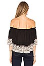 view 3 of 5 Brazilian Night Top in Black & Blush
