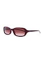 view 2 of 3 Code Sunglasses in Dark Red & Gradient Red
