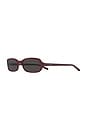 view 2 of 2 Code Sunglasses in Dark Red