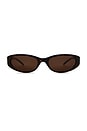 view 1 of 3 Dele Sunglasses in Terra Tortoise & Dark Brown