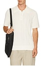 view 1 of 5 Santino Textured Polo in Ecru