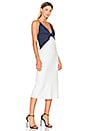 view 2 of 3 Knotted Dress in Chalk & Navy