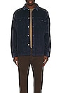 view 4 of 4 The Cordial Corduroy Overshirt in Dark Blue