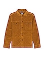 view 1 of 4 The Don't Even Chai Corduroy Overshirt in Gold