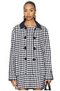view 1 of 6 Anja Jacket in Black & White Gingham
