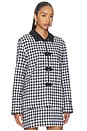 view 3 of 6 Anja Jacket in Black & White Gingham