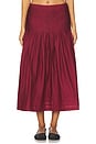 view 1 of 6 Rosa Skirt in Bordeaux
