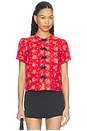 view 1 of 4 Louisa Top in Red