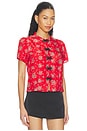 view 2 of 4 Louisa Top in Red