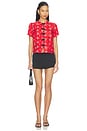 view 4 of 4 Louisa Top in Red
