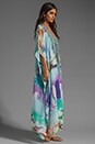view 3 of 6 Long Lace Up Kaftan in Craving A Patch of Green in Dream Merchant