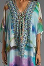 view 5 of 6 Long Lace Up Kaftan in Craving A Patch of Green in Dream Merchant