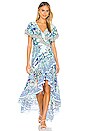 view 4 of 5 Frill Sleeve Long Dress in Wings Of Luxor