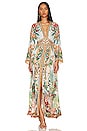 view 1 of 4 Shirring Detailed Maxi Dress in Royalty Loyalty