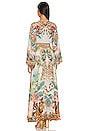 view 3 of 4 Shirring Detailed Maxi Dress in Royalty Loyalty