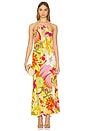 view 1 of 4 Long Halter Dress in The Flower Child Society