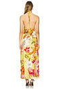 view 3 of 4 Long Halter Dress in The Flower Child Society