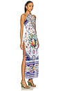view 2 of 5 High Neck Long Dress in Tiles Darls
