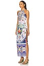 view 3 of 5 High Neck Long Dress in Tiles Darls