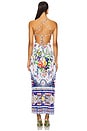 view 4 of 5 High Neck Long Dress in Tiles Darls