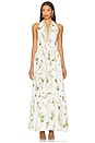 view 1 of 3 Ruffle Hem Halter Dress in Botanical Utopia