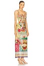 view 2 of 4 Square Neck Long Dress in Aromatic Tiger Flower