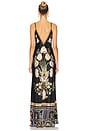 view 3 of 4 V Neck Full Length Bias Slip Dress in Ottoman Elegance
