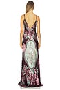 view 3 of 4 V Neck Long Bias Slip Dress With Train in If These Tiles Could Talk