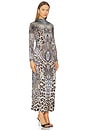 view 3 of 4 Back Detail Jersey Dress in Istanbul Animalia