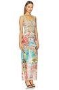 view 2 of 4 Square Neck Beach Maxi Dress With Low Back in Meet Me In Mallorca Meetmall