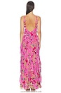 view 3 of 4 Asymmetrical Ruffle Slip Dress in Matadora	Flora