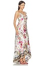 view 2 of 4 V Neck Slip Dress With Flounce Hem in Torero Libertine