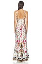 view 3 of 4 V Neck Slip Dress With Flounce Hem in Torero Libertine