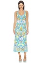 view 1 of 4 Jersey Halter Dress in Dial Up The Tiles