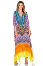 view 1 of 3 Lace Up Kaftan in Horizon Daze