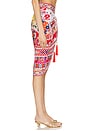 view 2 of 6 Short Tassel Sarong in Faith, Luck & Justice