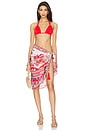 view 5 of 6 Short Tassel Sarong in Faith, Luck & Justice