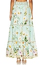 view 4 of 6 High Waisted Tiered Skirt in Floral Freefall