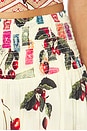 view 6 of 6 Shirred Waist Tiered Circle Skirt in Notes From The Road