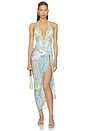 view 5 of 6 Multi Wear Long Sarong in Dial Up The Tiles
